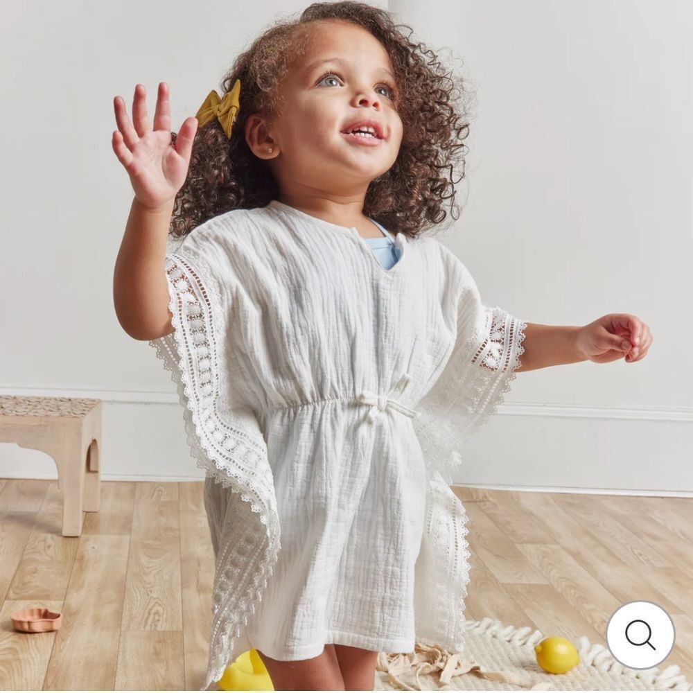 Miniclasix Gauze Poncho Swimsuit Coverup 3/6M